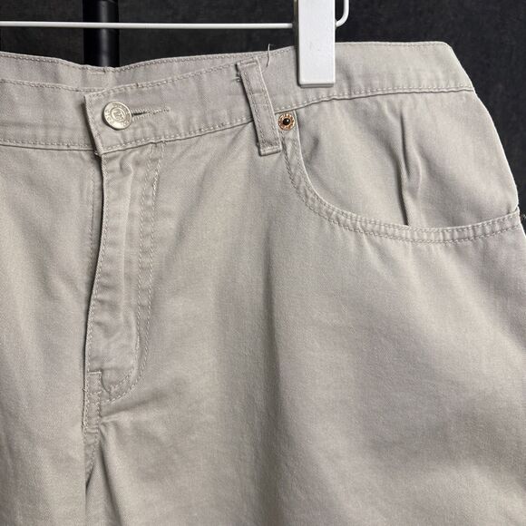 VTG Polo Jeans Ralph Lauren Khaki Shorts Womens 14 Pockets 90s Chino Sport - Picture 4 of 10
